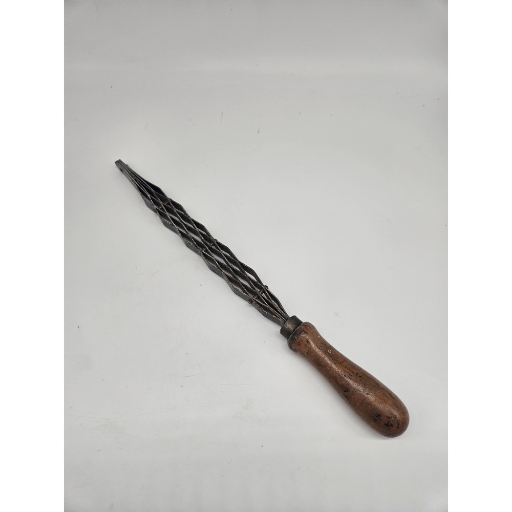 Vintage Farrier Rasp Double-Sided Horse Hoofs Wooden Handle Equine File Tool 14"